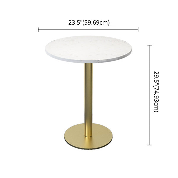 Nordic Sintered Stone Dining Room Set with Metal Base Dining Furniture for Household