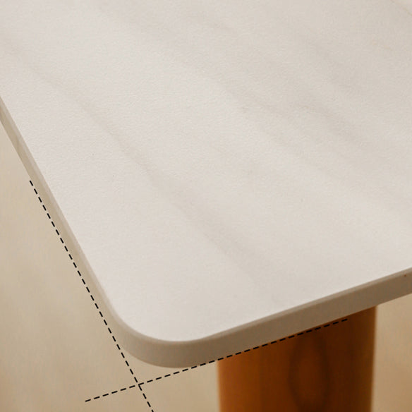 Contemporary Solid Wood Dinette Set with Rectangle Table Dining Room Set for Restaurant