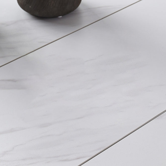 Zeitgenössischer Stil gesinterte Stein Esstisch mit eingebauter Aufbewahrungsschicht und 4 Beinbasis