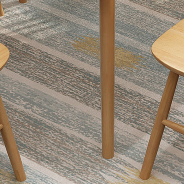 Modern Khaki Rectangle Shape Dining Set Solid Wood Standard Dining Set for Kitchen