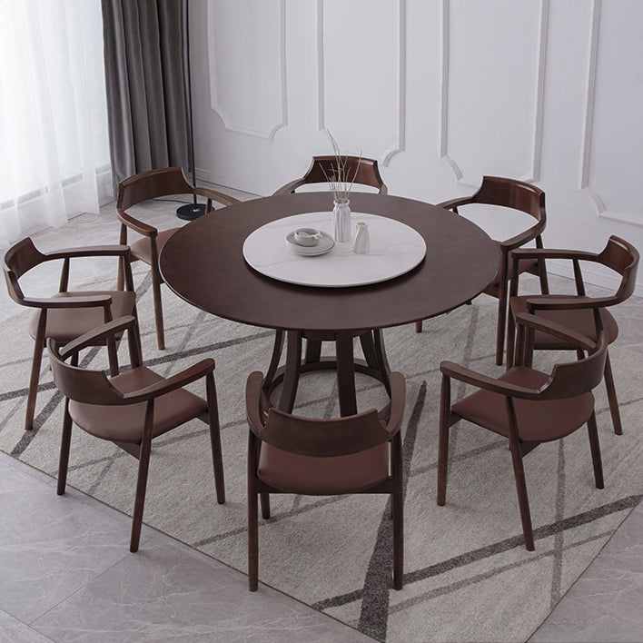 Traditional Standard Sintered Stone Top Dining Room Set of Round Shape for Kitchen Table Set
