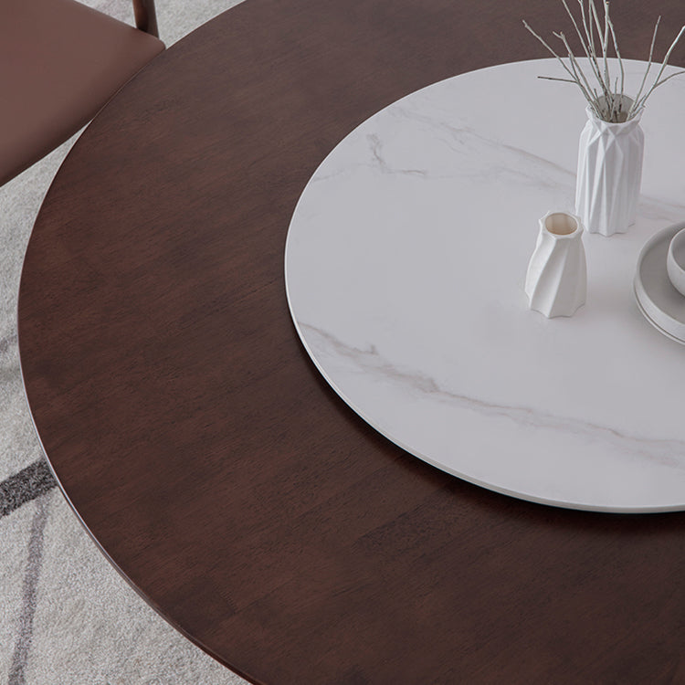 Traditional Standard Sintered Stone Top Dining Room Set of Round Shape for Kitchen Table Set