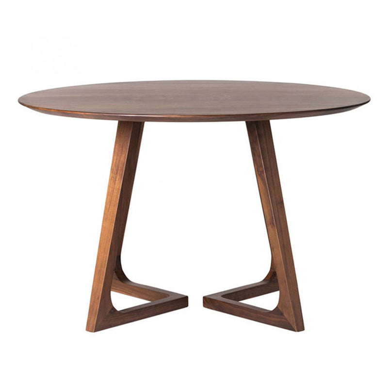 Modern Solid Wood Dining Room Set with Round Table Home Dining Table Furniture