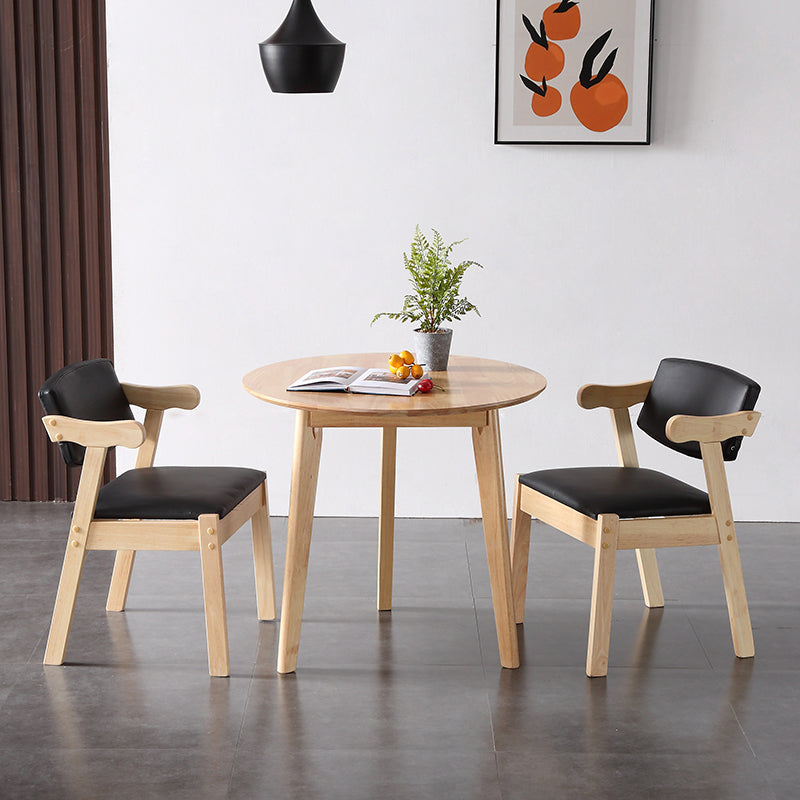 Modern Solid Wood Dining Room Set with Round Table Dining Table Furniture