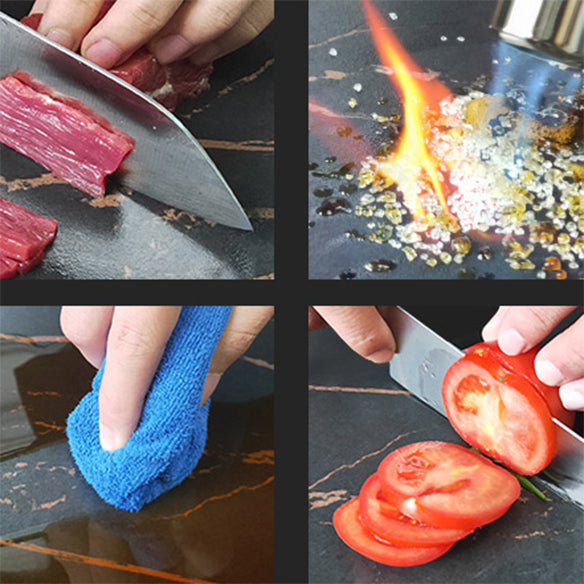 Modern Style Sintered Stone Black Dining Room Set with Round Table Formal Dining Table Furniture