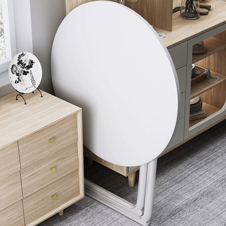 Moderno comedor de madera Juego con mesa redonda de diseño de mesa de diseño de espacio