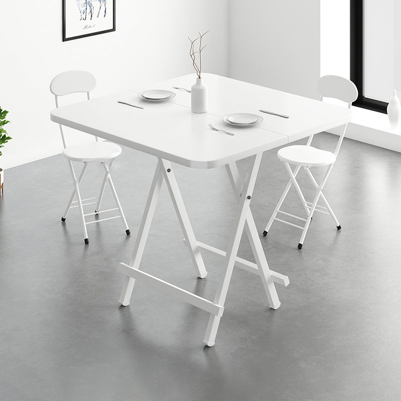 Modern Wooden Dining Room Set with Round Table Space-Saving Design Home Dining Table Furniture