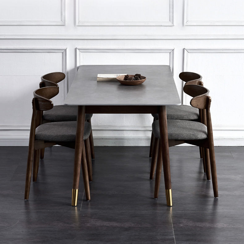 Modern Sintered Stone Dining Room Set with Rectangle Table Home Use Dining Table Furniture