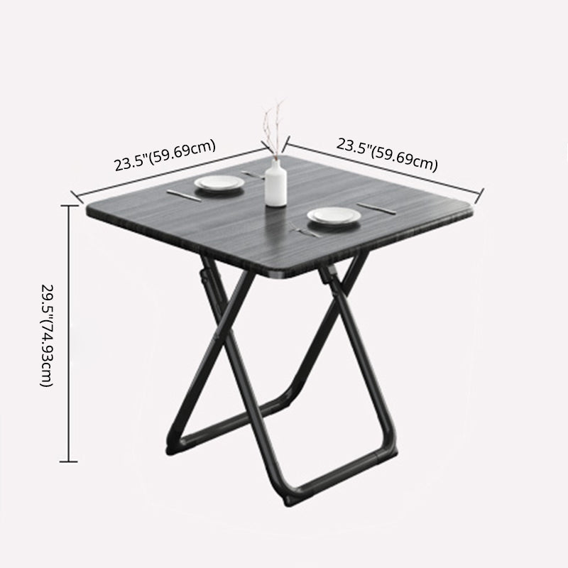 Modern Wooden Dining Room Set Round Space-Saving Design Dining Table Furniture