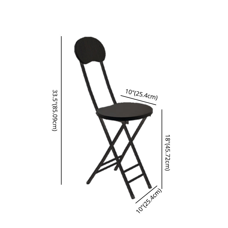 Modern Wooden Dining Room Set with Round Table Space-Saving Design Home Use Dining Table Furniture