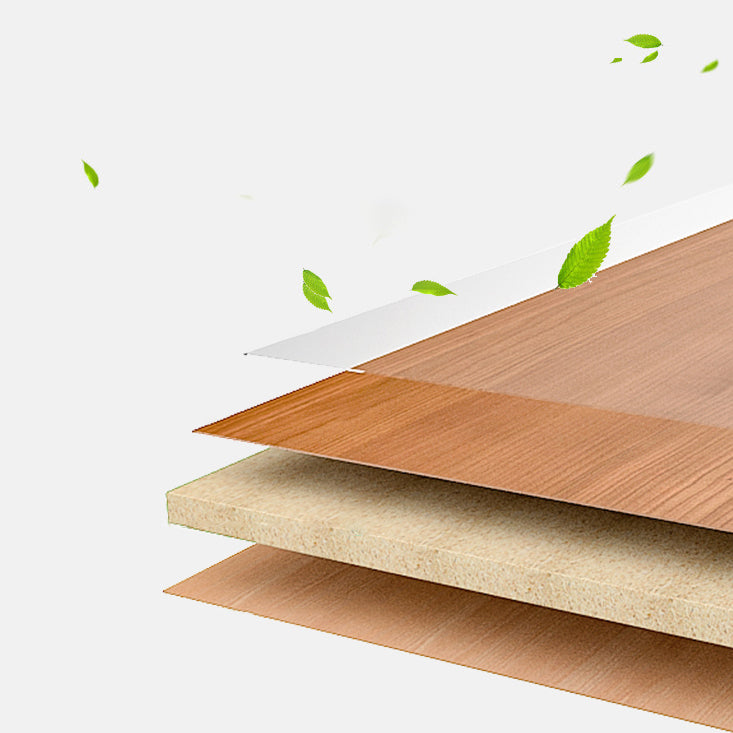 Modern Style Wooden Dining Room Set with Round Table Space-Saving Design Dining Table Furniture