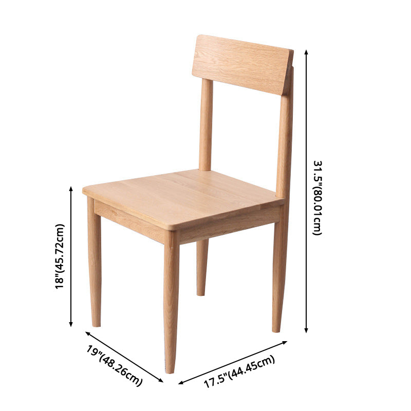 Minimalist Wooden Dining Set Standard Height with 4 Legs Base Dining Room Set for Home Use