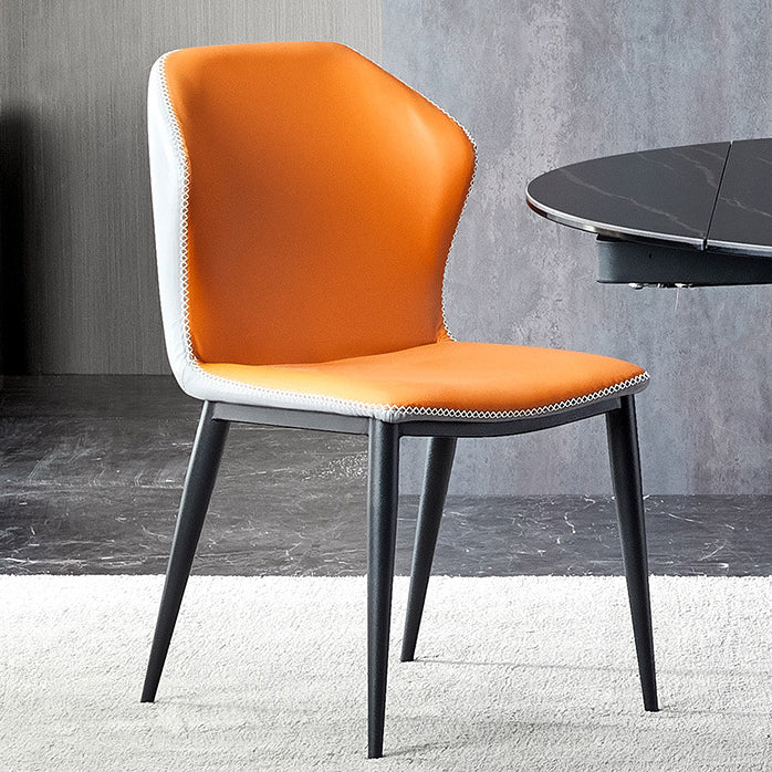 Minimalist Foldable Dining Set Standard Height with Black Base Dining Room Set for Home Use