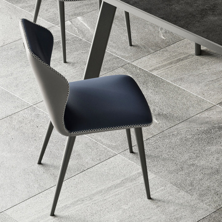 Modern de comedor plegable Juego de piedra sinterizada rectángica con 4 patas base de mesa de cocina formal