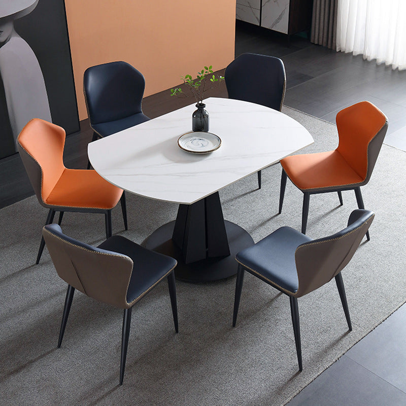 Moderno de comedor plegable de cocina Conjunto de muebles de comedor redondo para comedor formal
