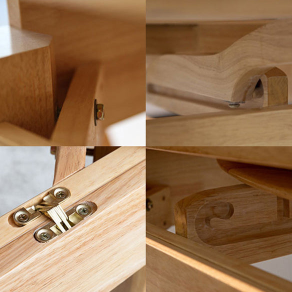 Modern Wooden Foldable Furniture Standard Height Formal Dining Room Table Set for Home Use