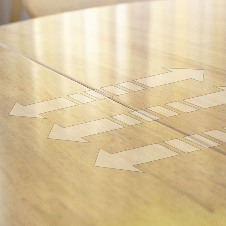 Modern Wooden Foldable Furniture Standard Height Formal Dining Room Table Set for Home Use