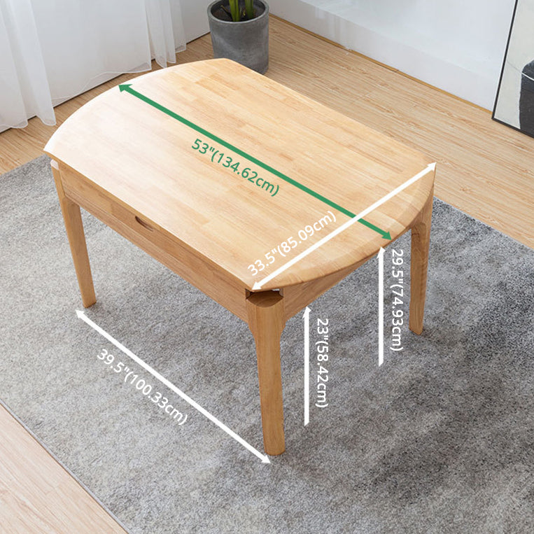 Modern Wooden Foldable Furniture Standard Height Formal Dining Room Table Set for Home Use