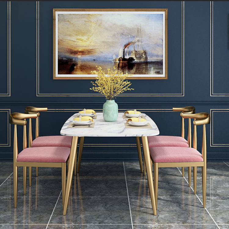 SINTERED Stone Scandinavian Comedor Juego con mesa de comedor de mesa rectángulo muebles