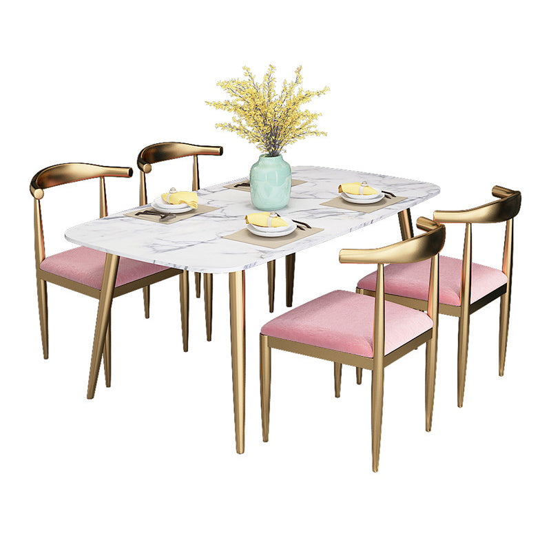 SINTERED Stone Scandinavian Comedor Juego con mesa de comedor de mesa rectángulo muebles