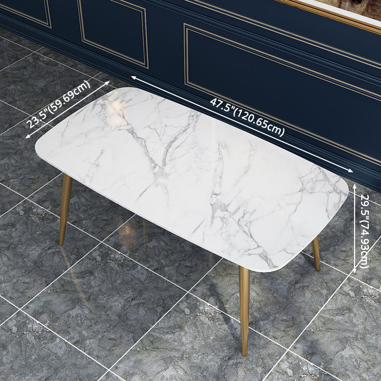 SINTERED Stone Scandinavian Comedor Juego con mesa de comedor de mesa rectángulo muebles