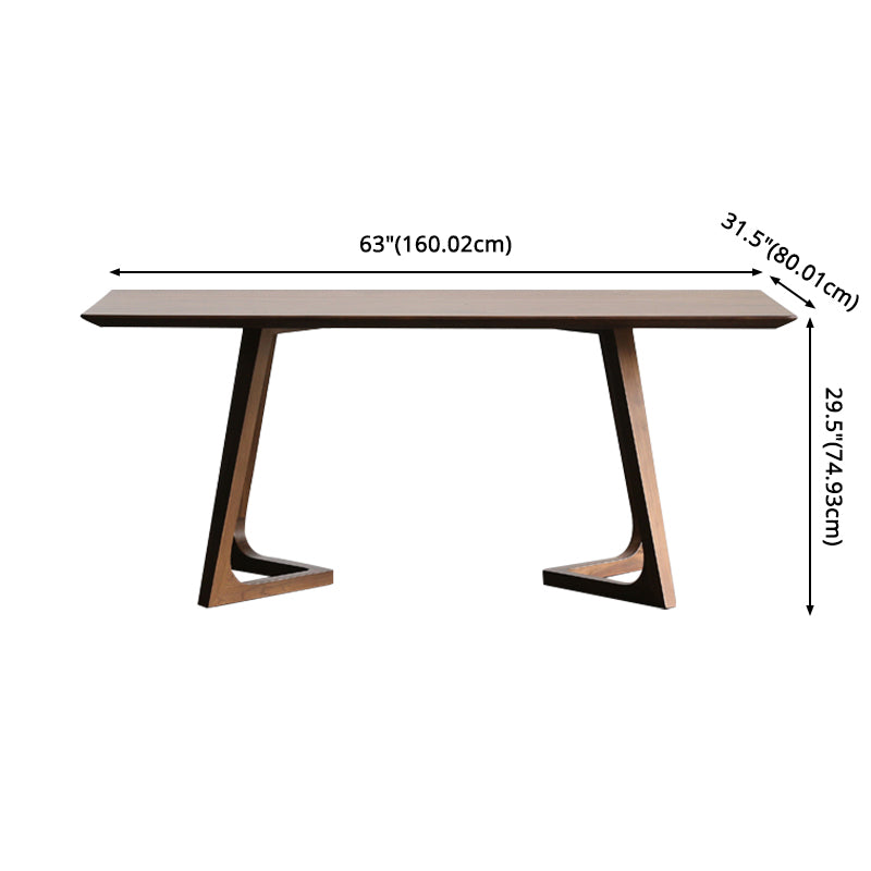Modern Style Solid Wood Top Dining Table Sets Rectangle Table Dining Table Furniture for Home
