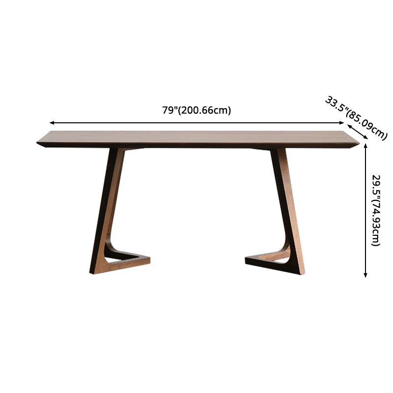 Modern Style Solid Wood Top Dining Table Sets Rectangle Table Dining Table Furniture for Home