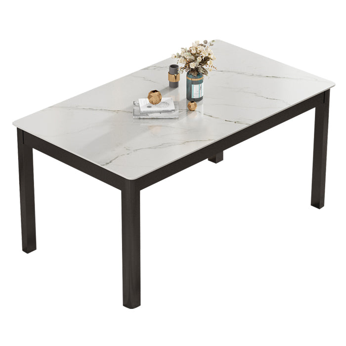 Modern Sintered Stone Dinette Set with Rectangle Table Dining Room Furniture for Dining Room