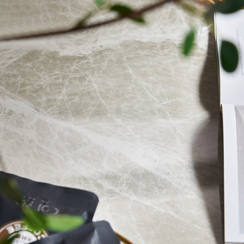 Contemporary Sintered Stone Dining Room Set Rectangle Dining Set with Built-in Storage Layer