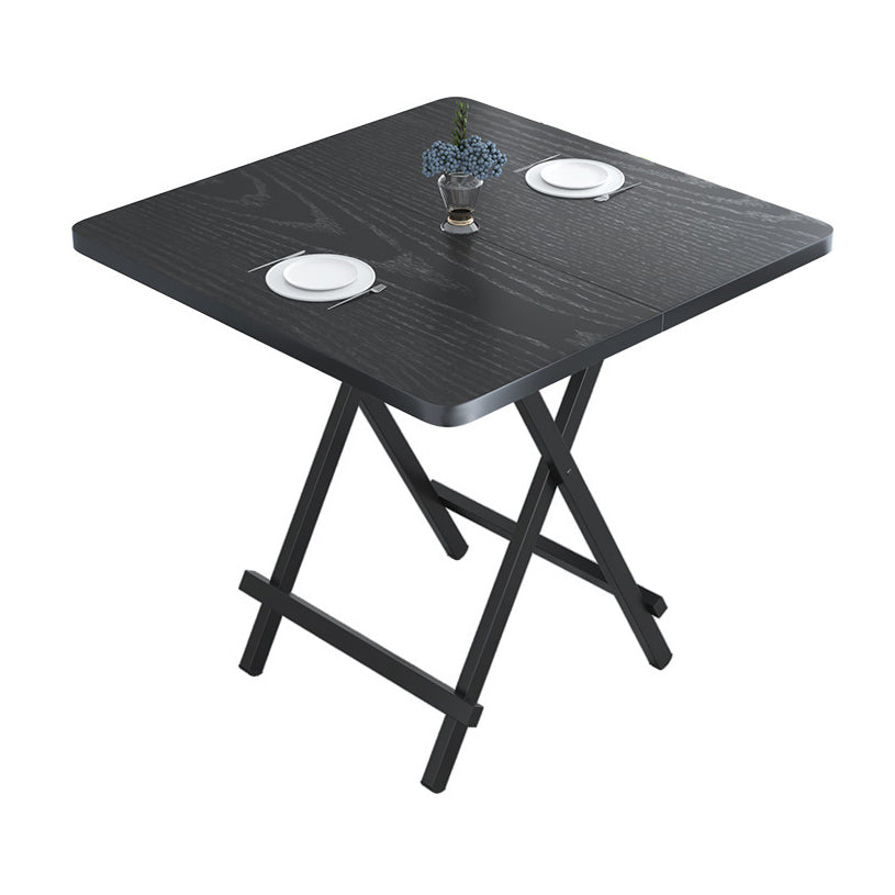 Modern Style Traditional Height Dining Set with Folding Table and Chairs