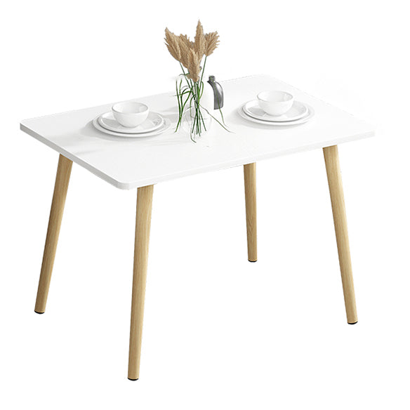 Juego de comedor de madera tradicional con 4 patas de madera marrón claro para muebles de comedor