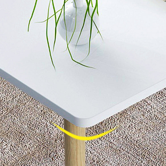 Juego de comedor de madera tradicional con 4 patas de madera marrón claro para muebles de comedor