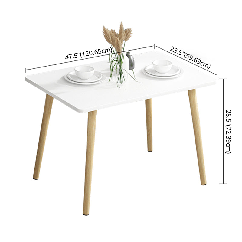 Juego de comedor de madera tradicional con 4 patas de madera marrón claro para muebles de comedor