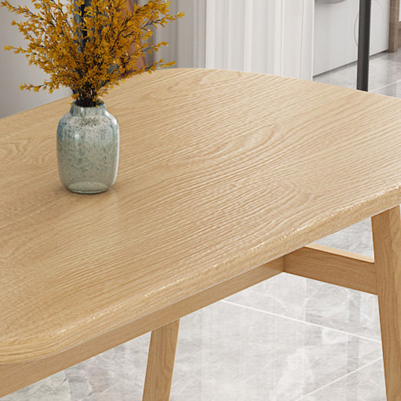 Minimalist Traditional Height Wood Dining Table Rectangle Dining Room Set For Home
