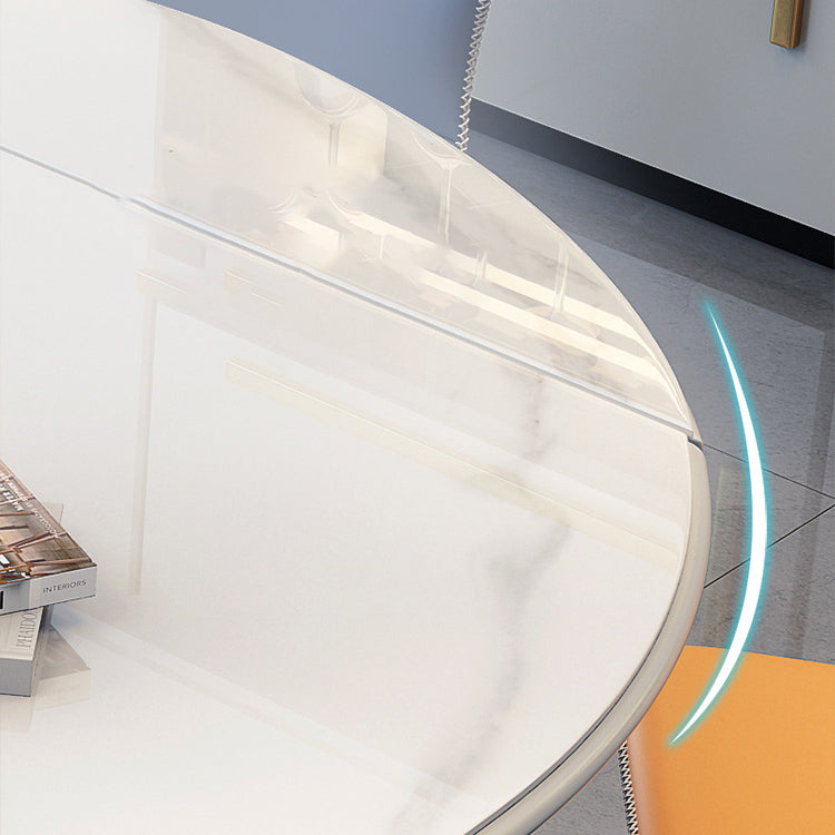 Zeitgenössischer Sinterstein Esszimmer Set faltbare Standardhöhe formelle Esstischmöbel