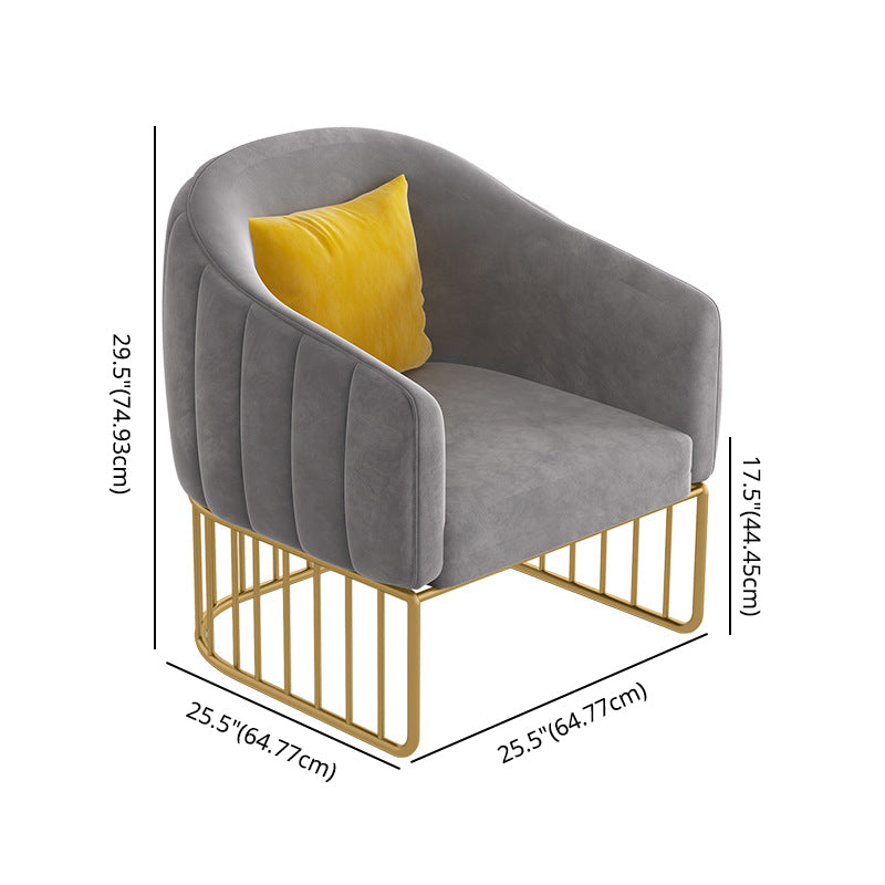 3 Pcs Metal Nordic Dining Room Set with Round Table and Metal Base Dining Set with Slipper Chairs