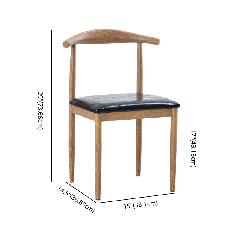 Rectángulo Conjunto de comedor contemporáneo MDF Conjunto de muebles de comedor de altura estándar con base de caballete