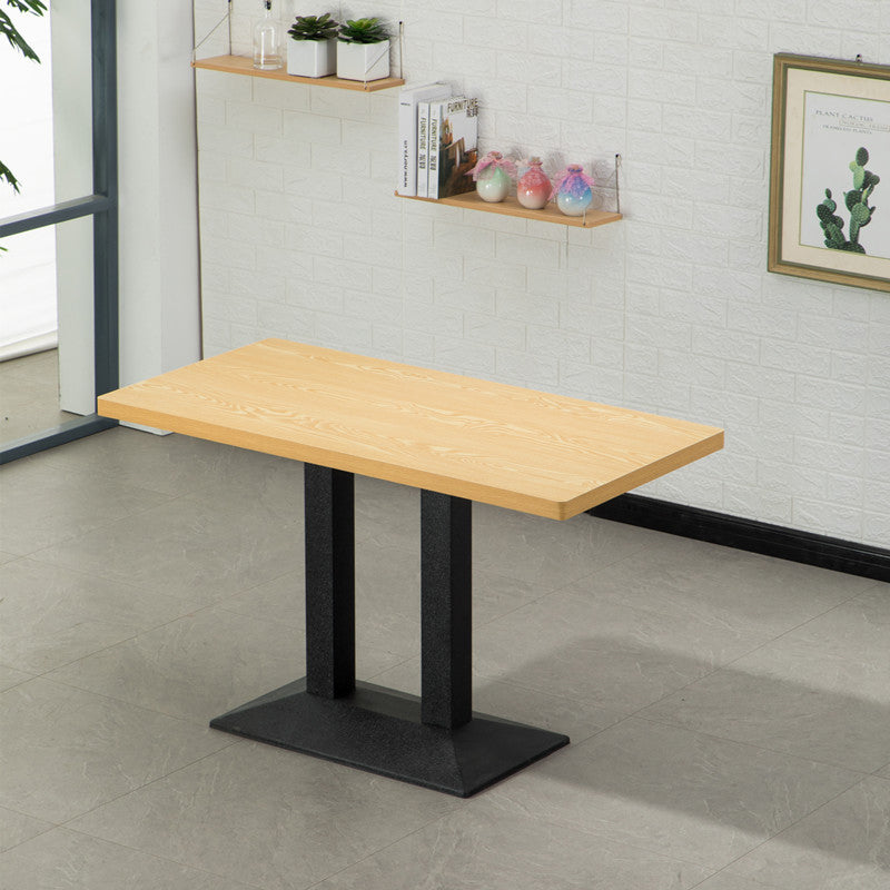 MDF 5 PCS Juego de comedor moderno con sillas de bocina de vaca Juego de comedor de altura estándar