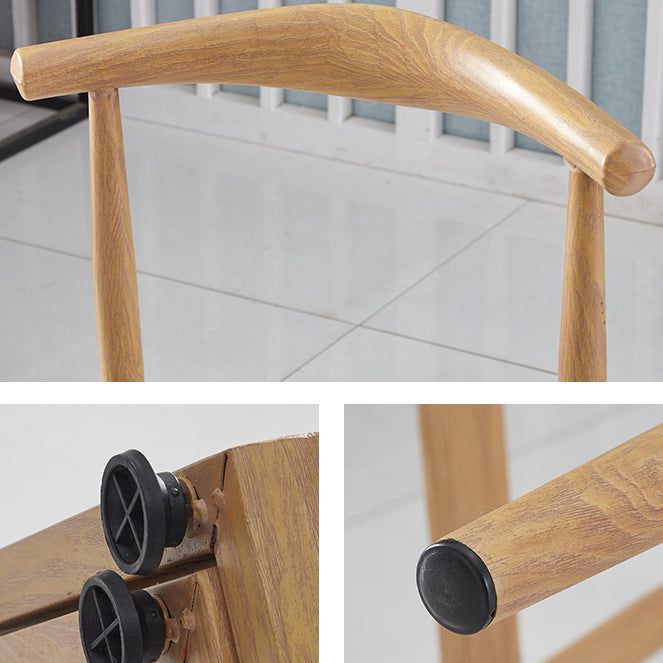 5 Pcs MDF Modern Dining Room Set with Rectangle Table and Pedestal Base Dining Set