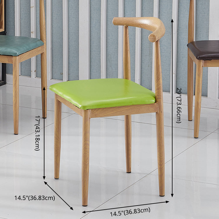 5 Pcs MDF Modern Dining Room Set with Rectangle Table and Pedestal Base Dining Set