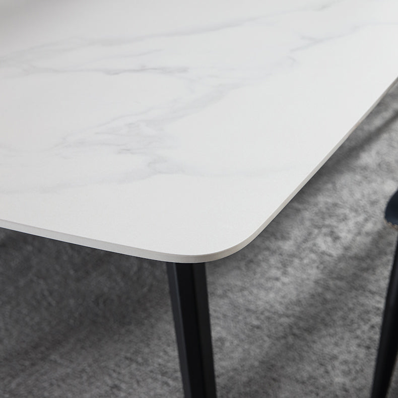 Modern Style Sintered Stone Dining Set with Rectangle Shape Dinette Set  for Home Use