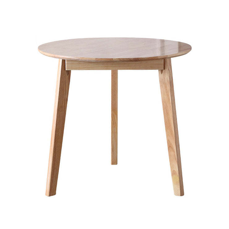 Modern Style Kitchen Dinette Set Solid Wood Top Dining Furniture Set with 3 Legs Base