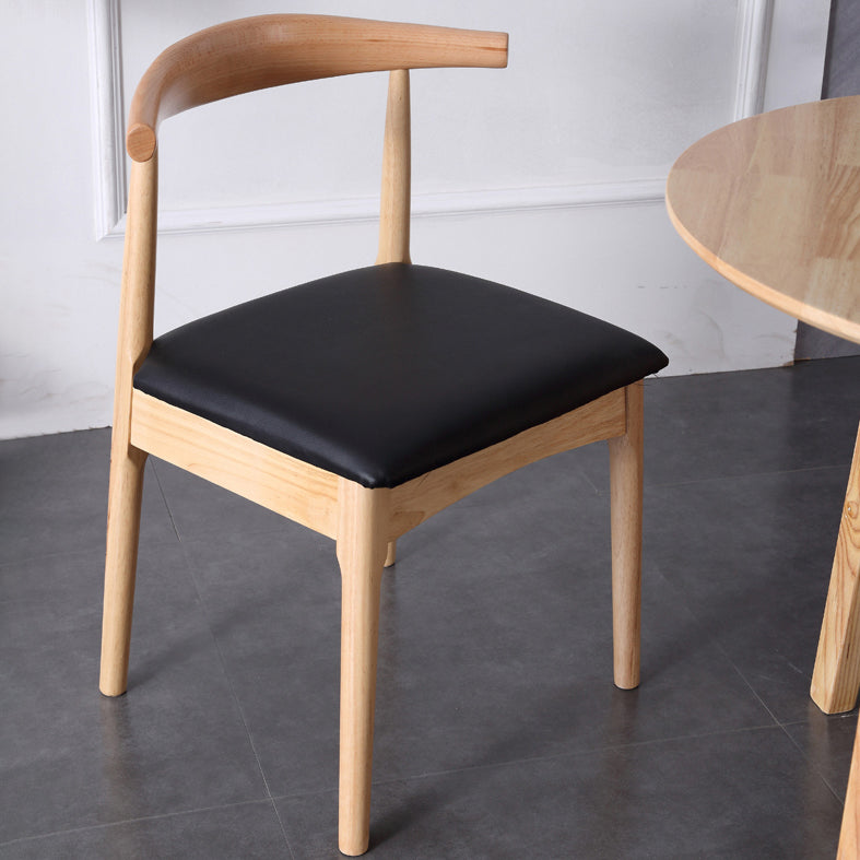 Modern Style Kitchen Dinette Set Solid Wood Top Dining Furniture Set with 3 Legs Base