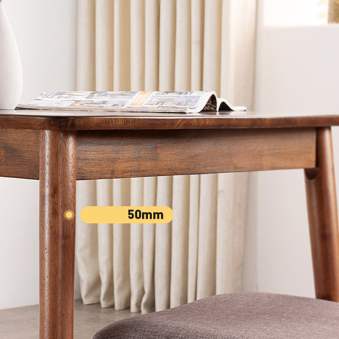 Modern Style Rectangle Dining Room Table Set Solid Wood Top Dinette Set with 4 Legs Table