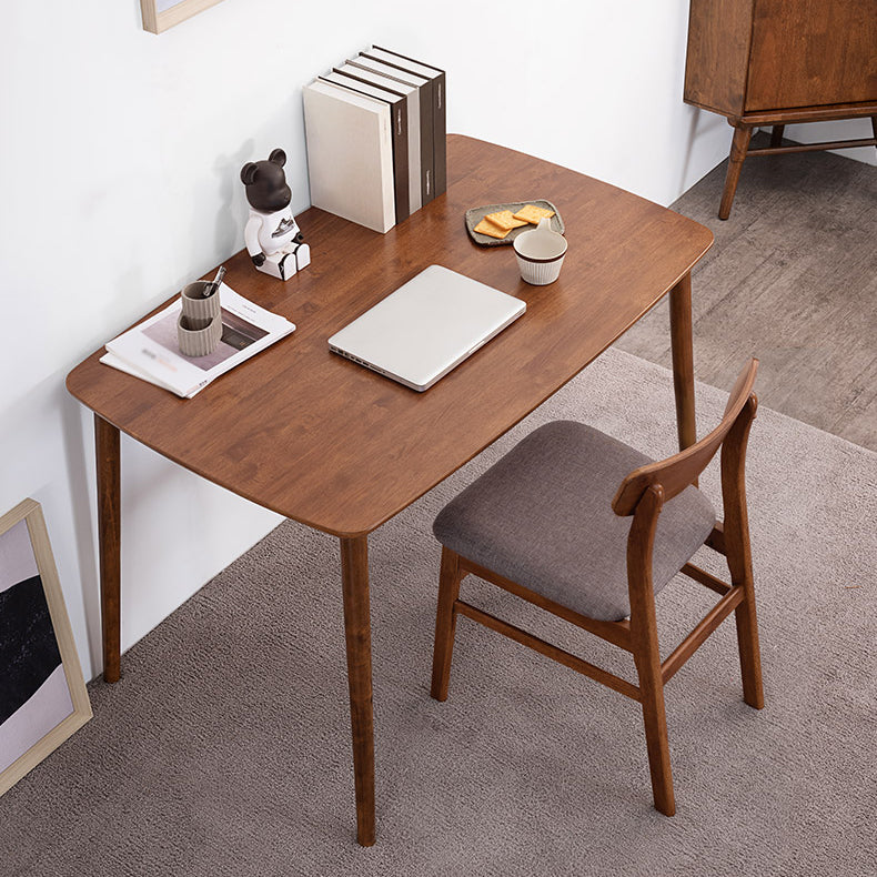 Modern Style Rectangle Dining Room Table Set Solid Wood Top Dinette Set with 4 Legs Table