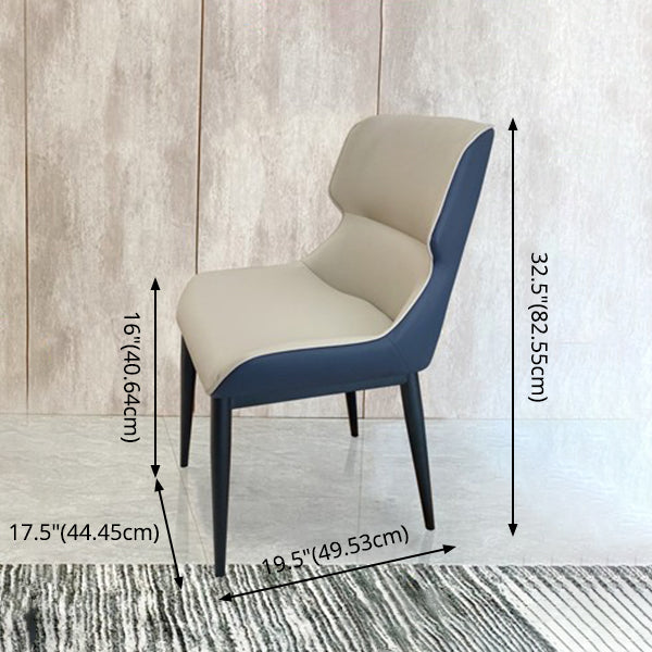 Modern Style Traditional Height Dining Set with White Fixed Table and 4 Black Legs Base