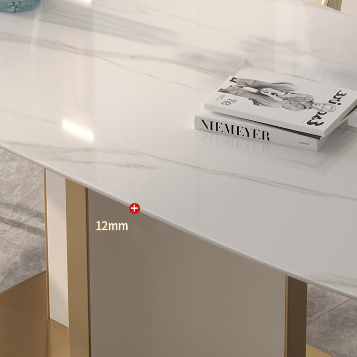 Moderner Stil Traditioneller Höhenfutter mit fester Rechteckform Table und Sockelbasis