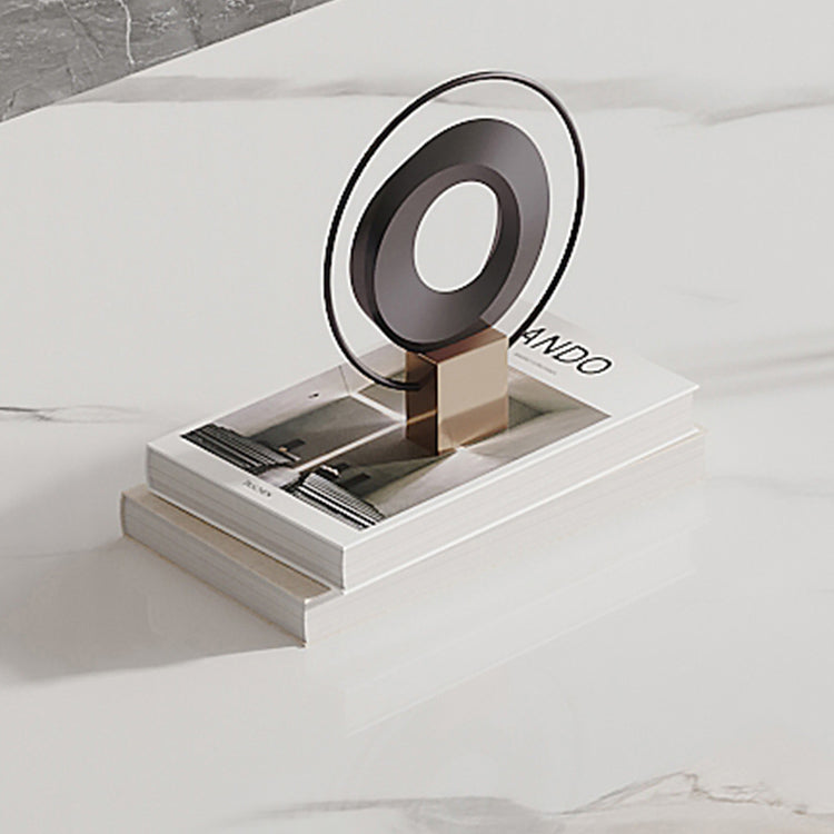 Modern Style Traditional Height Dining Set with Fixed Rectangle Shape Table and 4 Gold Legs Base