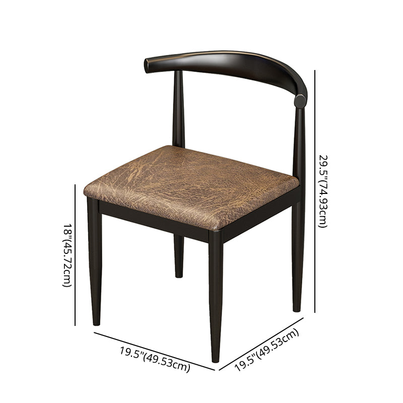 Industrial Style Solid Wood Dining Set with Traditional Height Table and Double Pedestal Base