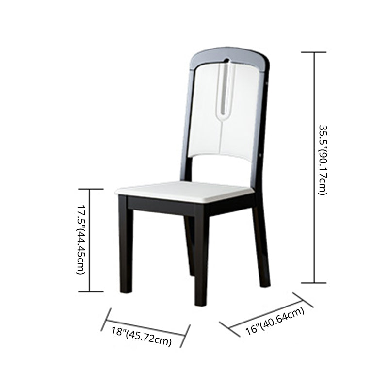 Dining Room Set Modern with Sintered Stone Dining Table and Solid Wood Chairs